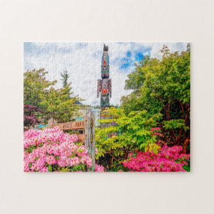 Totempaal Alaska. Legpuzzel