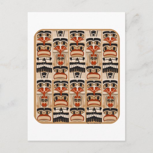 Totempaal Briefkaart (Voorkant)