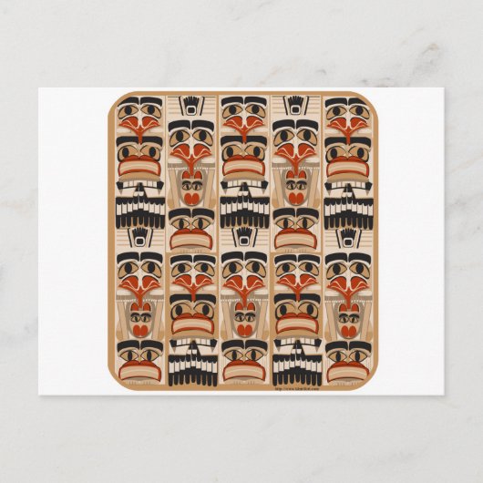 Totempaal Briefkaart (Voorkant)