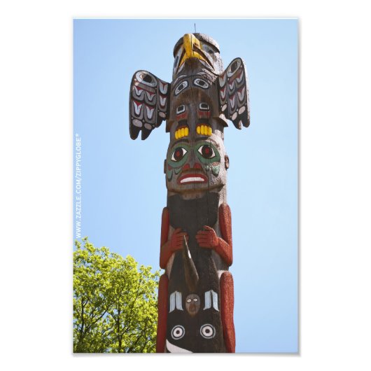 Totempaal Foto Print Afdruk (Voorkant)