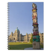 Totempaal in het gebouw van het Parlement in Notitieboek (Voorkant)