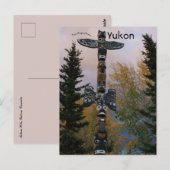 Totempaal in Yukon Canada Briefkaart (Voorkant / Achterkant)