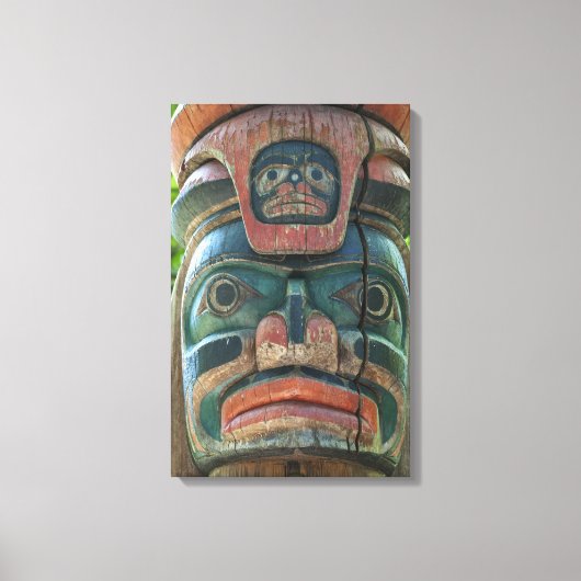 Totempaal Ingepakte Canvas Afdruk (Voorkant)