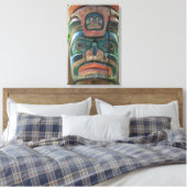 Totempaal Ingepakte Canvas Afdruk (Insitu (Slaapkamer))