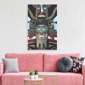 Totempaal Ingepakte Canvas Afdruk (Insitu (Woonkamer))