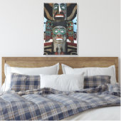 Totempaal Ingepakte Canvas Afdruk (Insitu (Slaapkamer))