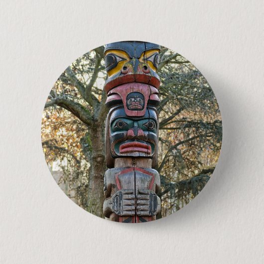 Totempaal Ronde Button 5,7 Cm (Voorkant)