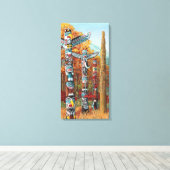 Totempaal Schilderij Canvas Prints (Insitu (Houten vloer))