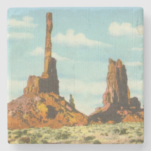 Totempaal Stenen Onderzetter (Voorkant)