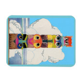 totempaal uit de jaren 20 magneet (Horizontaal)