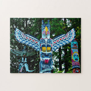 Totempaal Vancouver. Legpuzzel