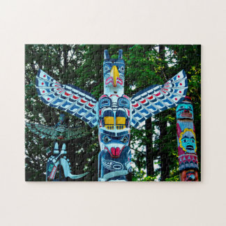 Totempaal Vancouver. Legpuzzel