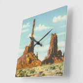 Totempaal Vierkante Klok (Hoek)