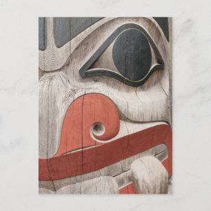Totempalen in Haida Heritage Centre Museum Briefkaart
