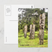 Totempolen decaderen briefkaart (Voorkant / Achterkant)