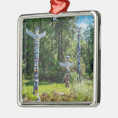 Totems in Stanley Park, Vancouver Canada Metalen Ornament (Links)