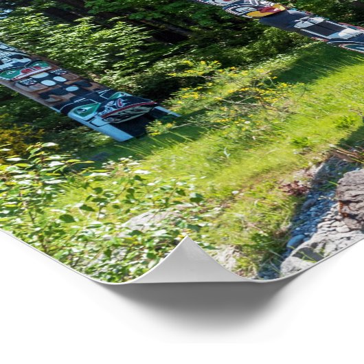 Totems in Stanley Park, Vancouver Canada Poster (Hoek)