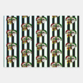 Totenkopf Frau Mann Weihnachten Rose Mütze Bart Inpakpapier Vel (Voorkant 2)