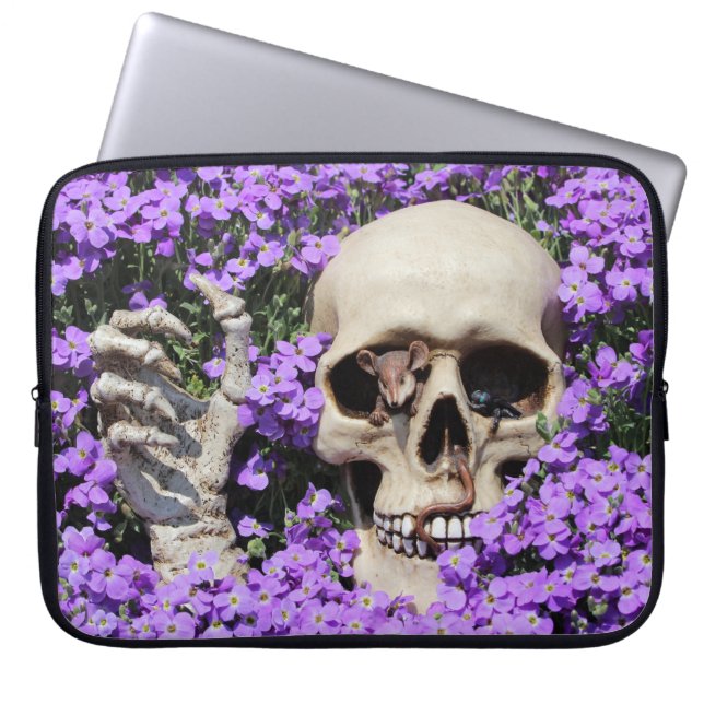 Totenkopf - Gothic / Gerätehülle Laptop Sleeve (Voorkant)