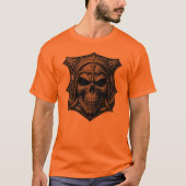 Totenkopf Metaldesign T-shirt (Voorkant)