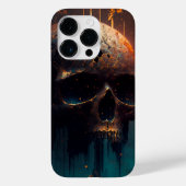 Totenkopf mit apokalyptischer Hintergrund Case-Mate iPhone Case (Achterkant)