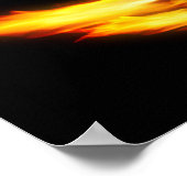 Totenkopf mit Flammen Poster (Hoek)