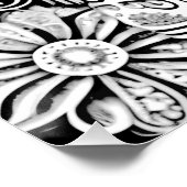 Totenkopf mit Ornamenten Perfect Poster (Hoek)