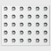 Totenkopf "Punk Rock" Cadeaupapier (Vlak)