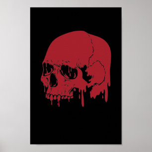 Totenkopf Streetart Graffiti Sprühkunst Poster