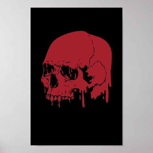 Totenkopf Streetart Graffiti Sprühkunst Poster (Voorkant)