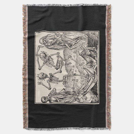 Totentanz / Dance of macabre Deken (Voorkant Verticaal)