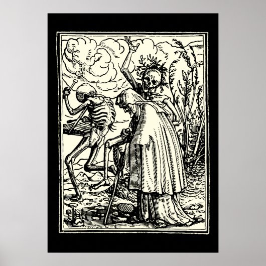 Totentanz, Dance of macabre (Holbein) Poster (Voorkant)