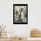 Totentanz, Dance of macabre (Holbein) Poster (Keuken)
