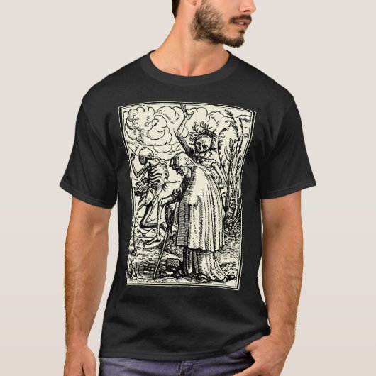 Totentanz, Dance of macabre (Holbein) T-shirt (Voorkant)