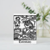 Totentanz Death and the Boy briefkaart (Staand voorkant)