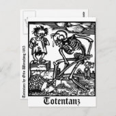 Totentanz Death and the Boy briefkaart (Voorkant / Achterkant)