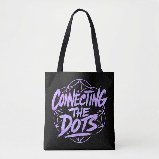 Totes die de Stippen Verbinden Tote Bag (Voorkant)