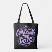 Totes die de Stippen Verbinden Tote Bag (Achterkant)