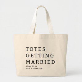 Totes Gaat Trouwen Bruid Naam Trouw Tas