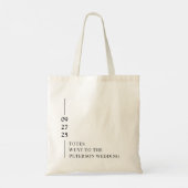 Totes ging naar de Trouw Welkom Tote Tas (Achterkant)