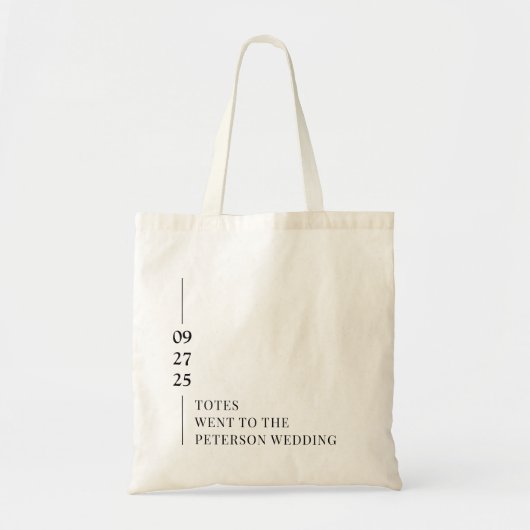Totes ging naar de trouwfeest Welkomsttas Tote Bag (Voorkant)