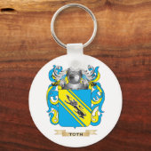 Toth Family Crest (wapenschild) Sleutelhanger (Voorkant)