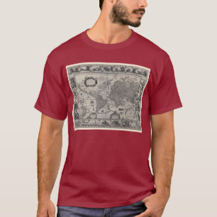 Totiusterrarum van de nova, Antiek Wereldkaart T-shirt