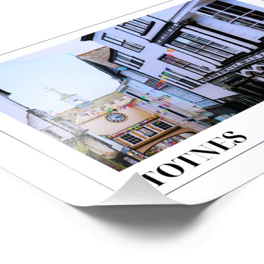 Totnes, Devon Foto Afdruk (Hoek)