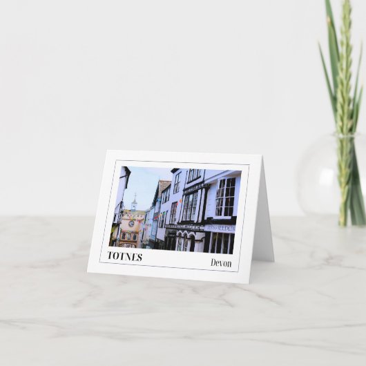 Totnes, Devon Kaart (Voorkant)