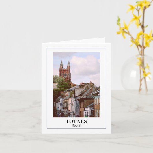 Totnes, Devon Kaart (Gele Bloem)