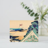 Toto Asakusa Honganji door Katsushika Hokusai Briefkaart (Staand voorkant)
