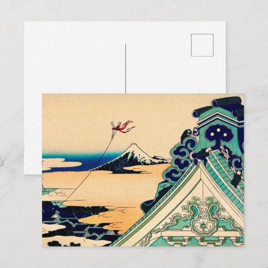 Toto Asakusa Honganji door Katsushika Hokusai Briefkaart (Voorkant / Achterkant)