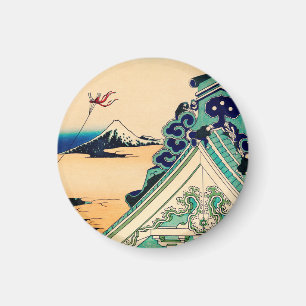 Toto Asakusa Honganji door Katsushika Hokusai Magneet