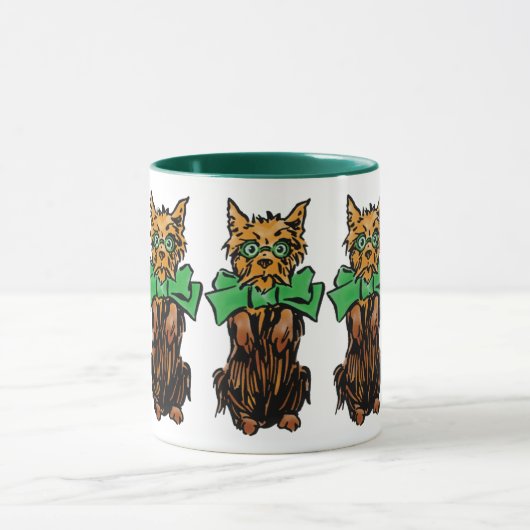 Toto-hond uit de Oude Tovenaar van Oz met Groene S Mok (Midden)